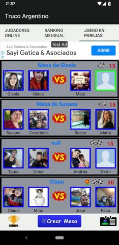 Truco Argentino Online для Android — скриншот 5