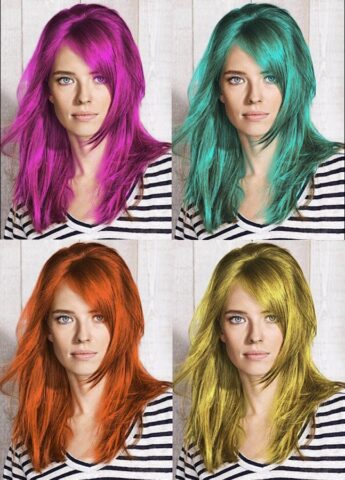 Авто смена цвета волос для Android — скриншот 1