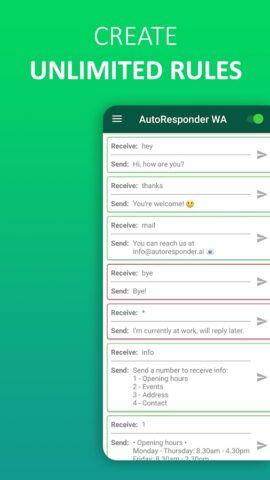 Автоответчик для WA для Android — скриншот 3