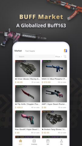 BUFF Market — Trade CS2 Skins для Android — скриншот 1