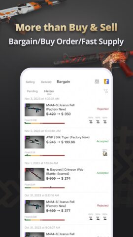 BUFF Market — Trade CS2 Skins для Android — скриншот 4