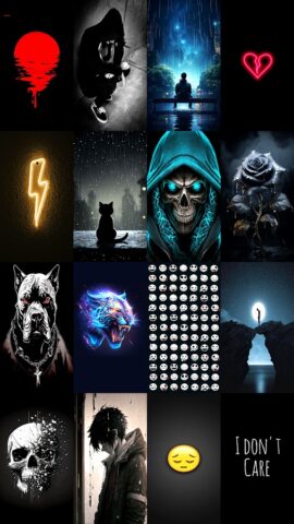 Черные обои HD для Android — скриншот 3