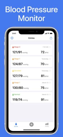 Измерение давления Пульс для iOS — скриншот 1