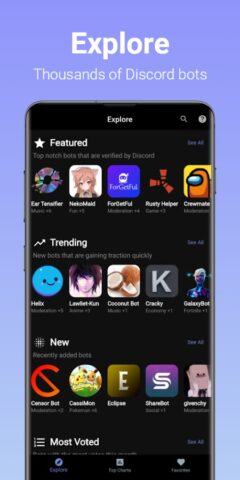Bots for Discord для Android — скриншот 1