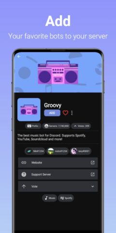 Bots for Discord для Android — скриншот 2