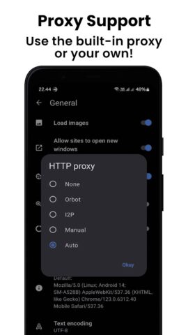 Private Proxy Browser Hub для Android — скриншот 5