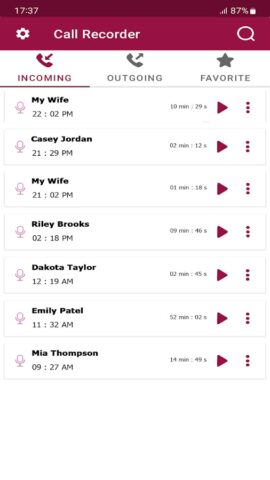 автоответчик для Android — скриншот 1