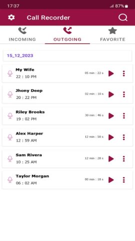автоответчик для Android — скриншот 2