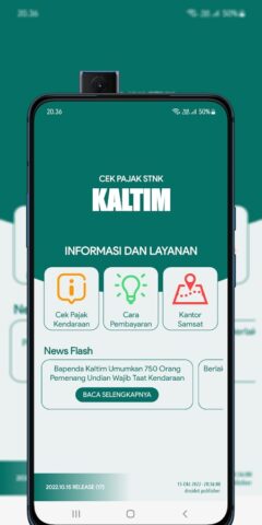 Cek Pajak STNK Kaltim для Android — скриншот 2