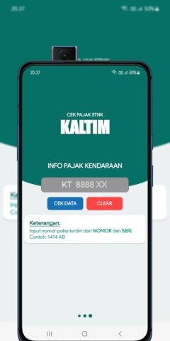 Cek Pajak STNK Kaltim для Android — скриншот 3