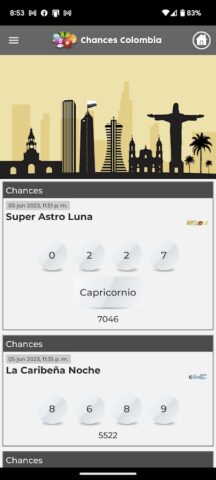 Chances Colombia для Android — скриншот 2