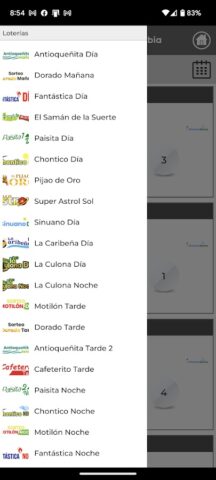 Chances Colombia для Android — скриншот 4