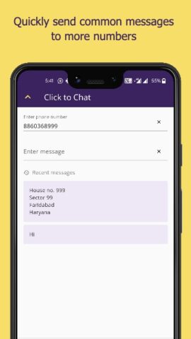 Click to Chat for WhatsApp для Android — скриншот 5
