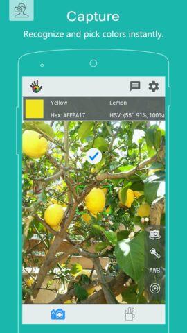 Color Grab (color detection) для Android — скриншот 1