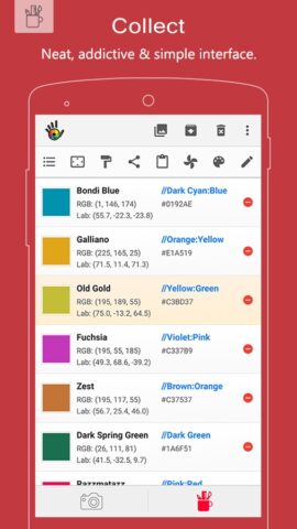 Color Grab (color detection) для Android — скриншот 3