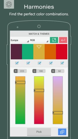 Color Grab (color detection) для Android — скриншот 4