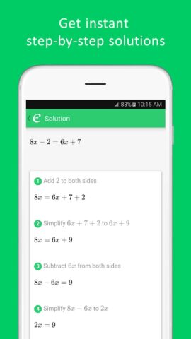Cymath — Math Problem Solver для Android — скриншот 2