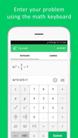 Cymath — Math Problem Solver для Android — скриншот 3