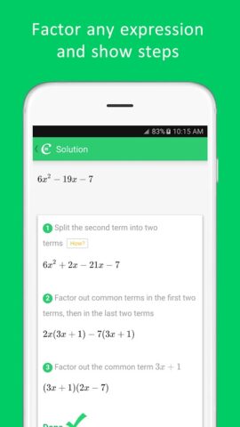 Cymath — Math Problem Solver для Android — скриншот 4
