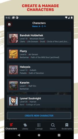 D&D Beyond для Android — скриншот 2