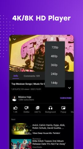 DailyTube — media player для Android — скриншот 4