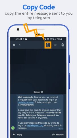 Delete Account(For Telegram) для Android — скриншот 3
