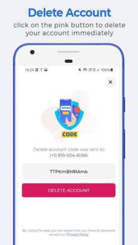 Delete Account(For Telegram) для Android — скриншот 4