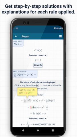Derivative Calculator w/Steps для Android — скриншот 2