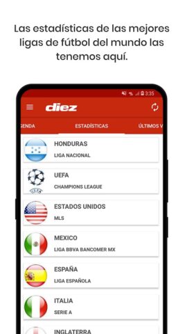 Diez Honduras для Android — скриншот 3