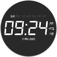 Цифровые часы живые обои для Android