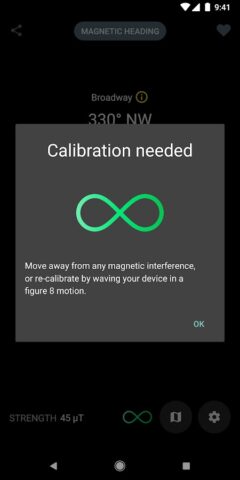 Цифровой компас для Android — скриншот 5