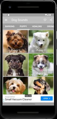 Звуки собак для Android — скриншот 2