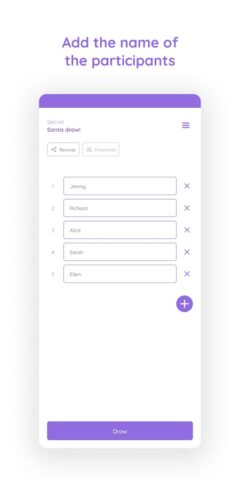 Draw Secret Santa для Android — скриншот 1