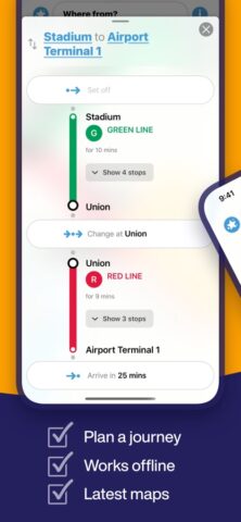 Dubai Metro Interactive Map для iOS — скриншот 3