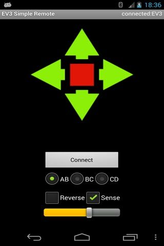 EV3 Simple Remote для Android — скриншот 1