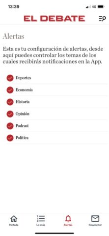 El Debate — Diario online для iOS — скриншот 5