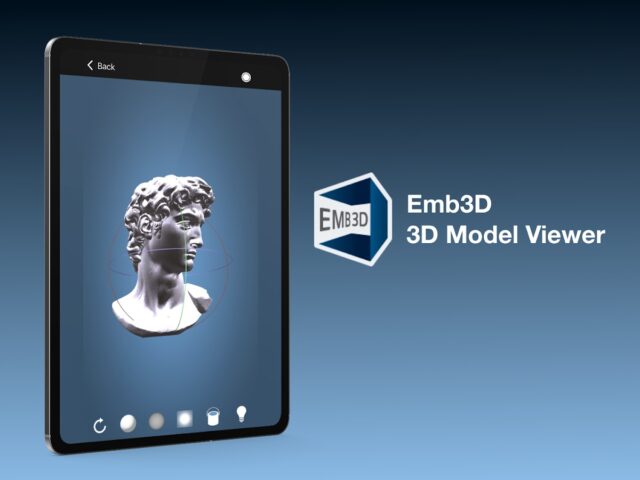 Emb3D 3D Model Viewer для Android — скриншот 5