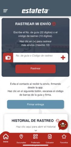 Estafeta Móvil для Android — скриншот 3