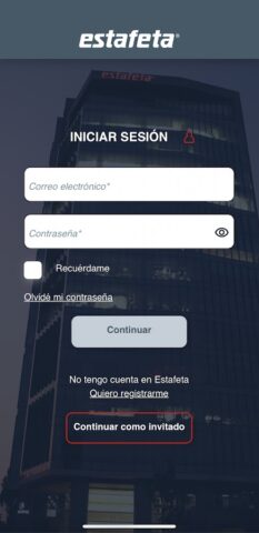 Estafeta Móvil для Android — скриншот 4