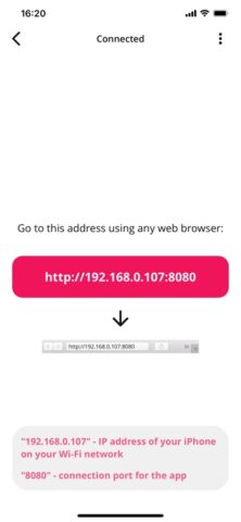 File Transfer App для iOS — скриншот 3