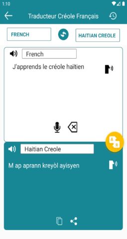 Traduction Créole Haïtien en F для Android — скриншот 1