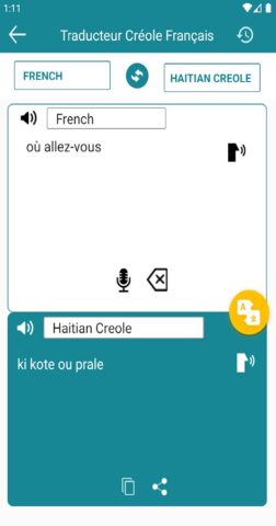 Traduction Créole Haïtien en F для Android — скриншот 2