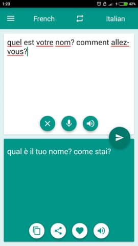 French-Italian Translator для Android — скриншот 2