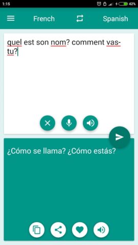 French-Spanish Translator для Android — скриншот 2