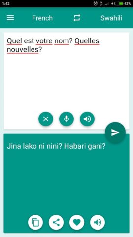 French-Swahili Translator для Android — скриншот 2