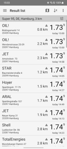 Fuel Flash для Android — скриншот 1