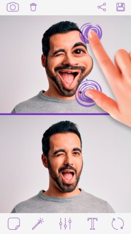 Смешное Лицо На Фото для Android — скриншот 1