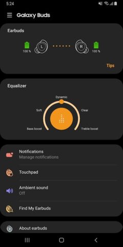 Galaxy Buds Manager для Android — скриншот 1
