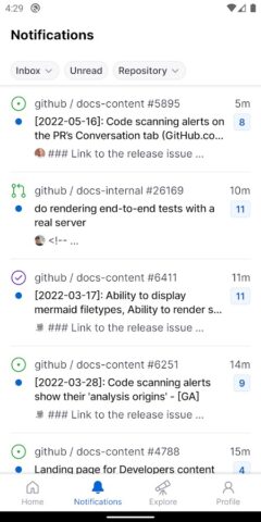 GitHub — скриншот 3