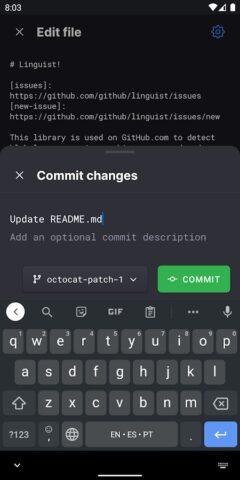 GitHub — скриншот 5